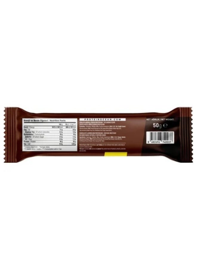 FlavaNaturals Proteinocean Chocolate Flavored Protein Bar, High Protein Low Sugar, 8-Pack 50g - Image 3